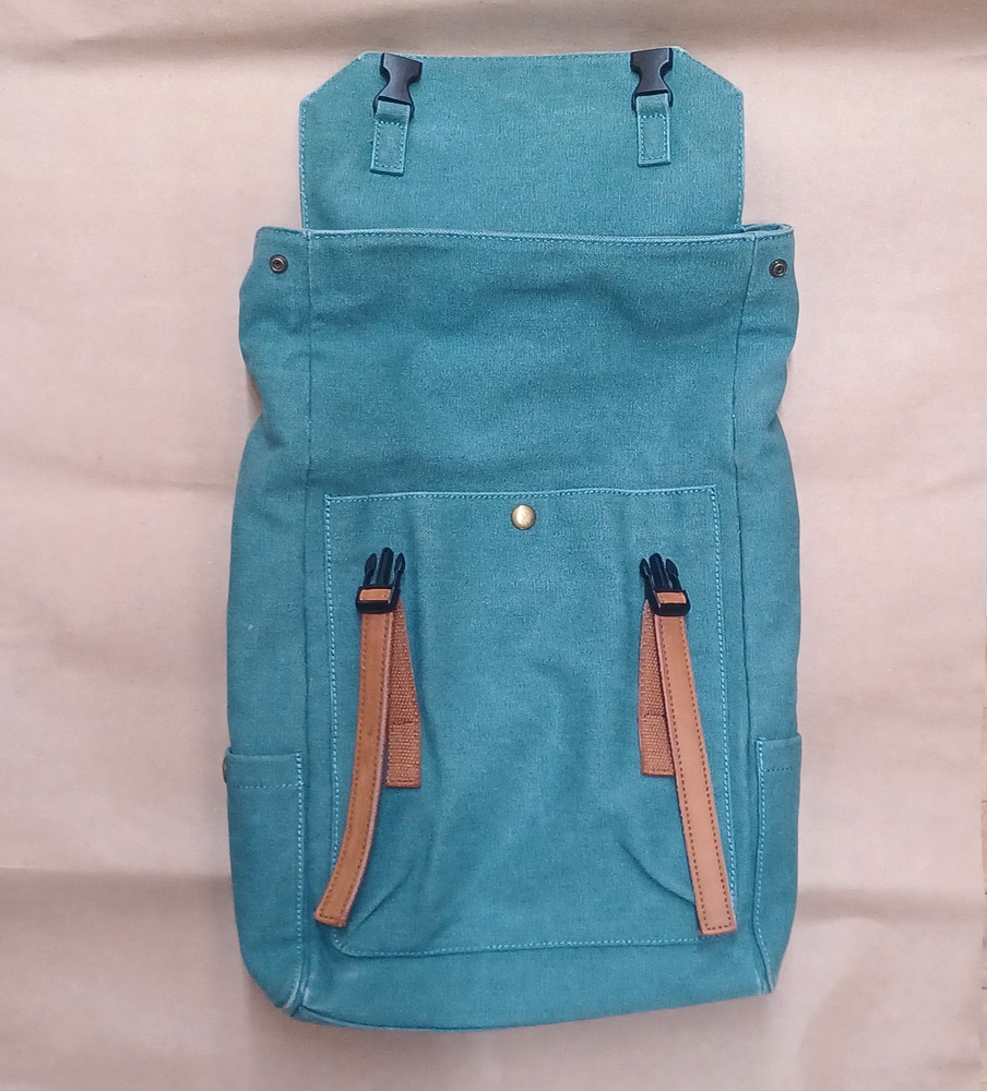 ZEDE Paris Station platform backpack Canvas Leather Designer