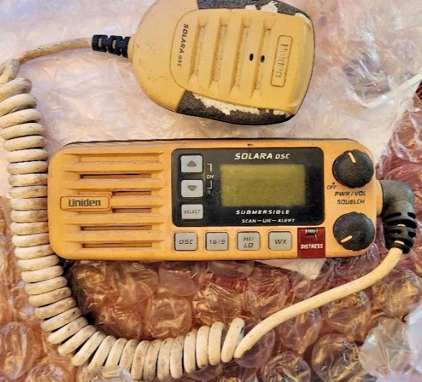 UNIDEN SOLAR DSC VHF FRONT FACIA,MIKE & PROCESSOR PCB AND LCD