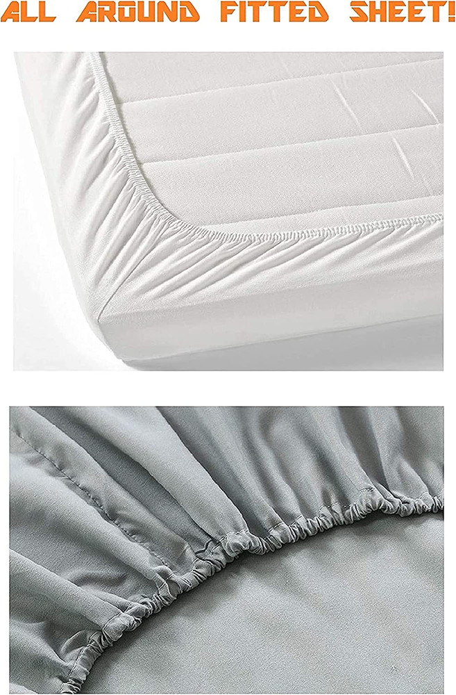 1500 Premium Hotel Quality 1-Piece Fitted Sheet, Softest Quality Microfiber - De