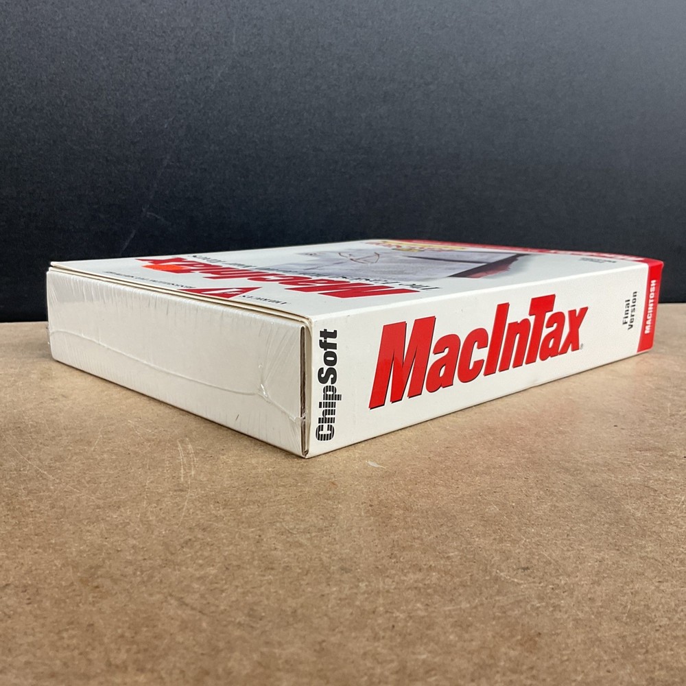 ChipSoft MacInTax EasyStep System Final Version Apple Macintosh Factory Sealed