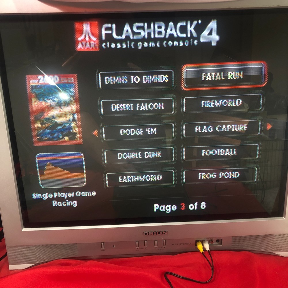 Atari Flashback 4 game console 75 games 2 controllers - VIDEO OF IT WORKING!