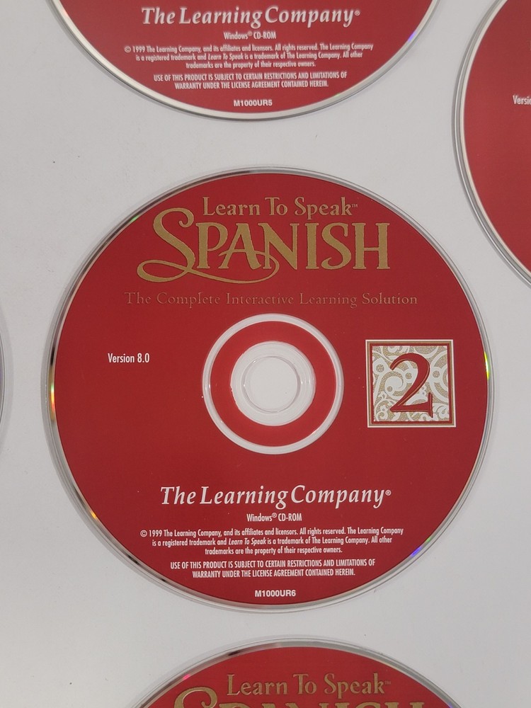Spanish Language (PC and MAC) PC CD-ROM - 10 Discs, Learning Company, Multimedia