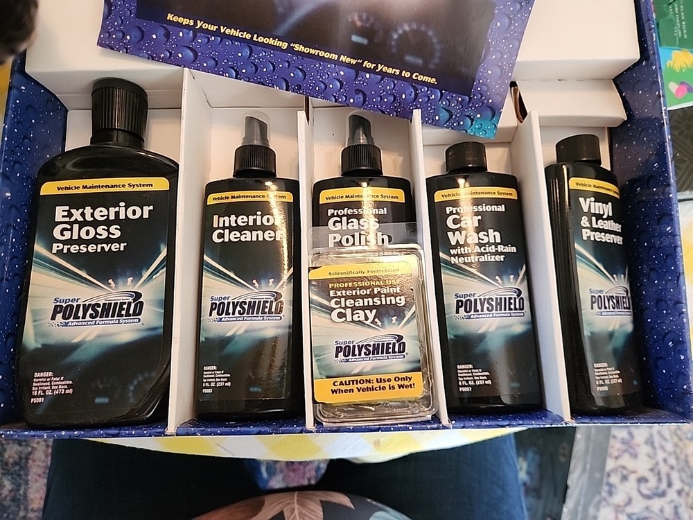 Super Polyshield Advanced Formula Car Detailing System Complete Kit New In Box