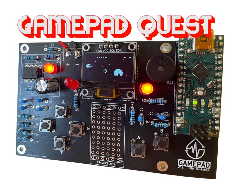 Electronics Kit - GamePad A DIY Video Game Electronics Kit for makers