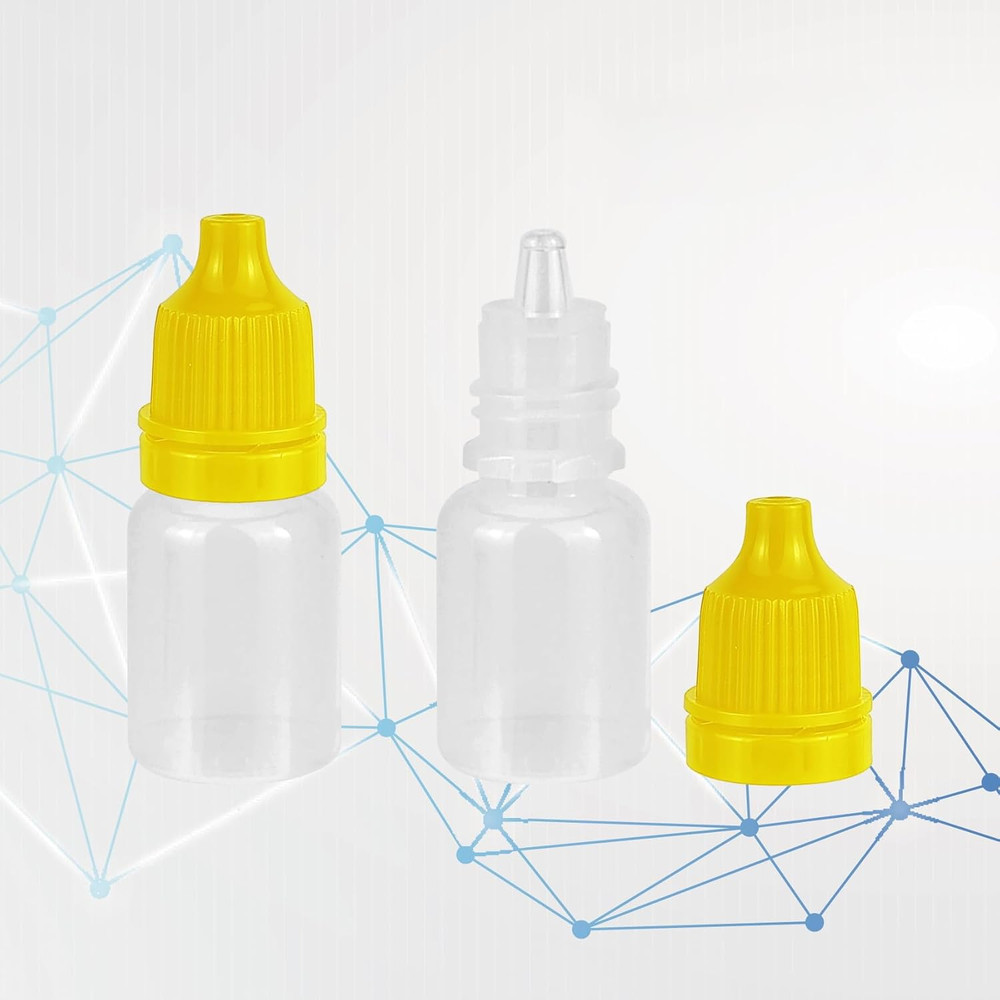 4 Pack Eye Dropper Bottles, 5 ML Plastic Travel Squeezable Empty Dropper Bottles