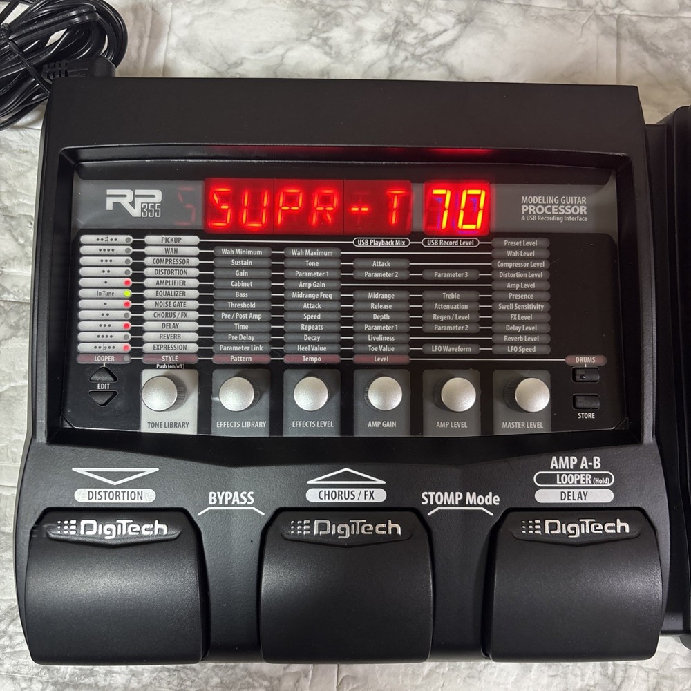 DigiTech RP355 Multi-Effects Guitar Effect Pedal TESTED From Japan