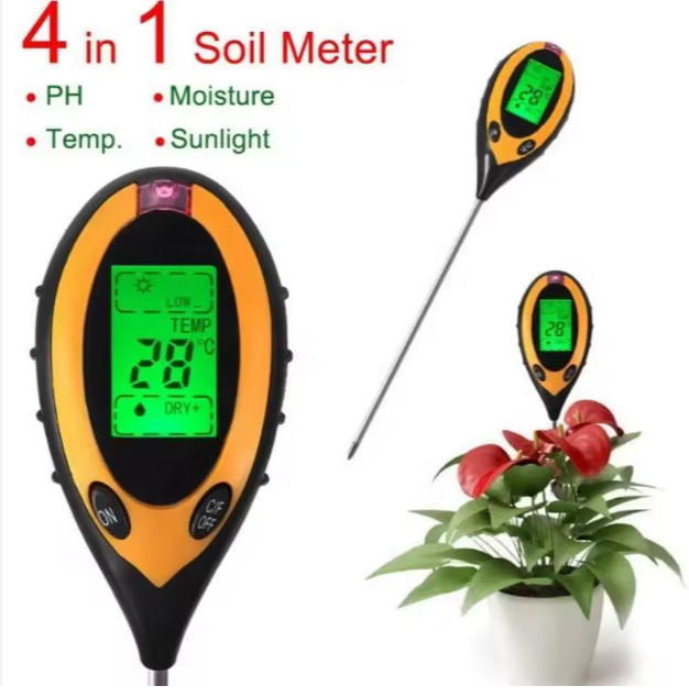 Soil Moisture PH Light Temperature Meter