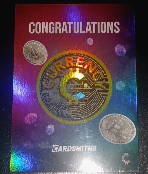 cardsmiths bitcoin redemption card