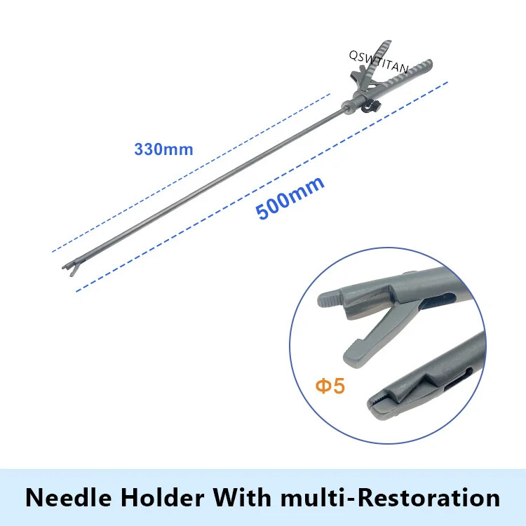 Laparoscopic Needle Holder Forceps Laparoscopic Simulation Instruments