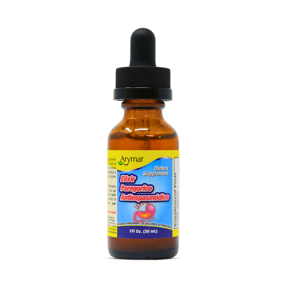 Arymar - Elixir Paregorico Antiespasmodico, Digestive Support, 1fl oz (30ml)