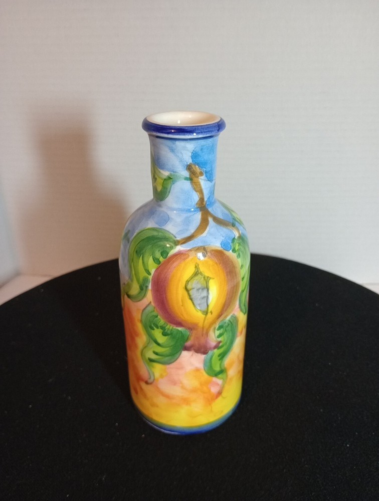 hand painted Grease vase AM Small 7 "