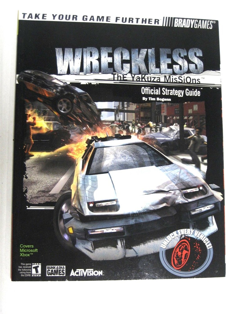 WRECKLESS Official Strategy Guide BOOK Brady Games