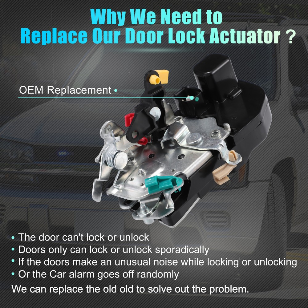 Front Left Power Door Lock Actuator Single Custom for Dodge Durango 2004-2009