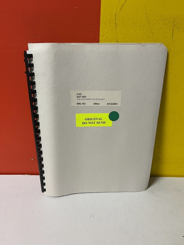 CVC AST-601 System Instruction Manual