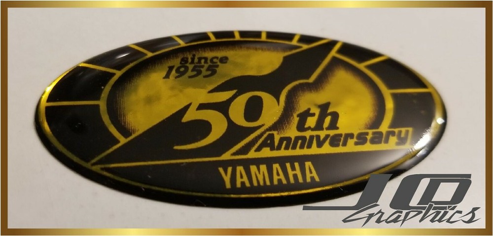 yamaha 50th anniversary sticker decal
