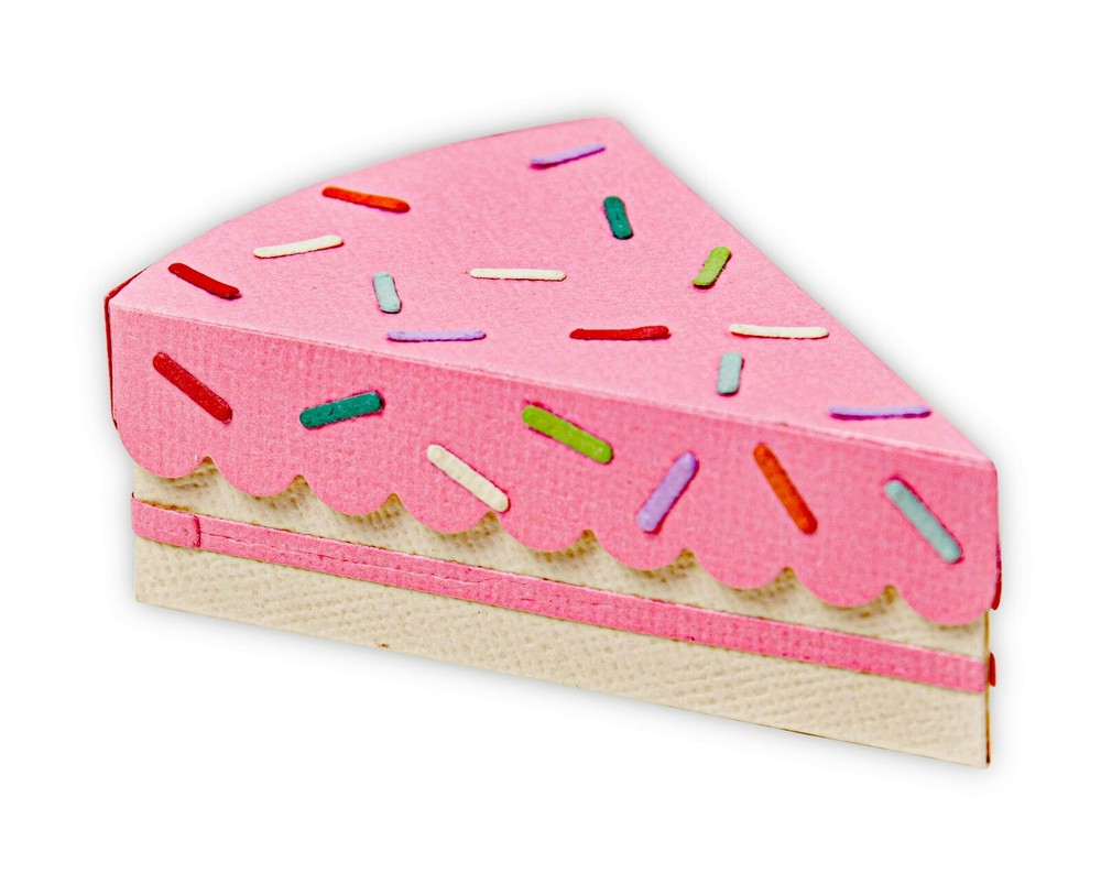 Sizzix Thinlits Cake Slice Box 10PK set #665883 Retail $28.99 by Kath Breen