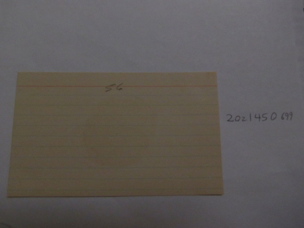 Mel Held AUTOGRAPHED INDEX CARD JSA AUCTION CERTIFIED