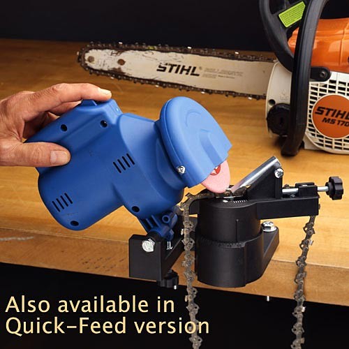 High-Speed Chainsaw Sharpener Chain Grinder Mountable Sharpener for Chains, Blue