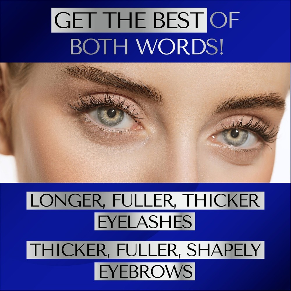DERMAWORKS Eyelash Growth & Eyebrow Growth Serum Set Longer Lashes Thicker Brows
