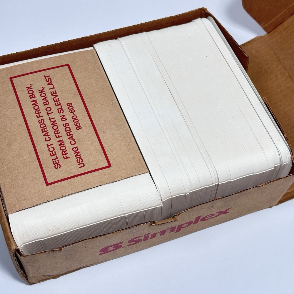Simplex 1950-9248 Time Cards 1000 Count for Simplex Consecutive Model 1401