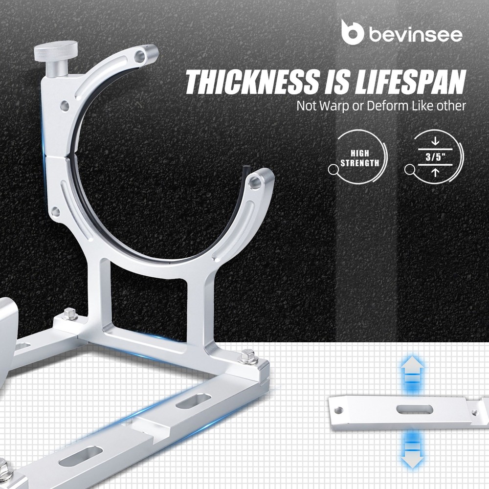 7" Nitrous Oxide Single Bottle Bracket Aluminum Anodized Mount Bracket Kit