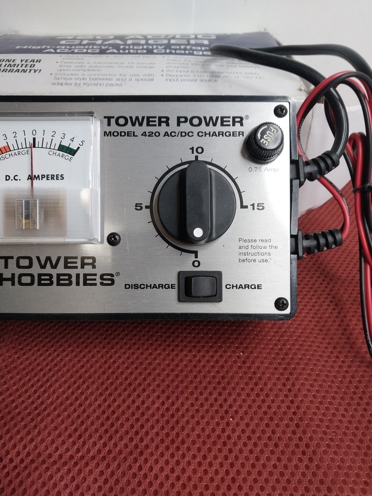 Tower Hobbies ~ Tower Power ~ Model 420 AC/DC CHARGER ~ READ Discription