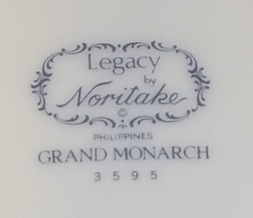 Legacy by Noritake Grand Monarch Pattern Oval Platter 5 pc. Place Setting EC!