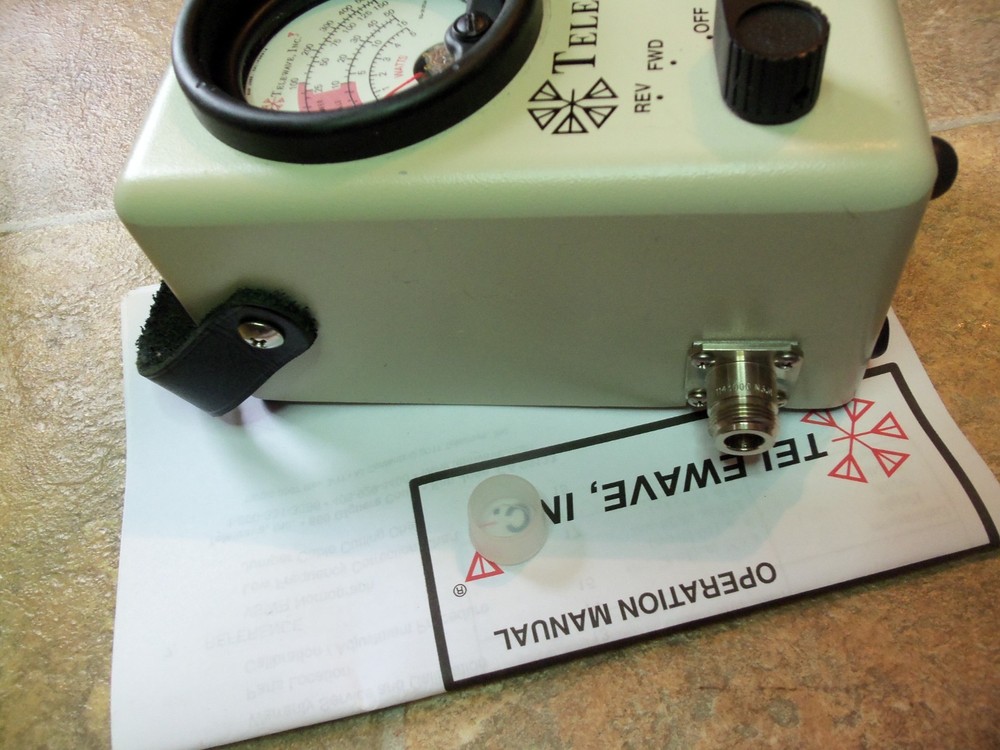 TELEWAVE 44A RF Thruline Wattmeter Watt Reading Meter / Nice