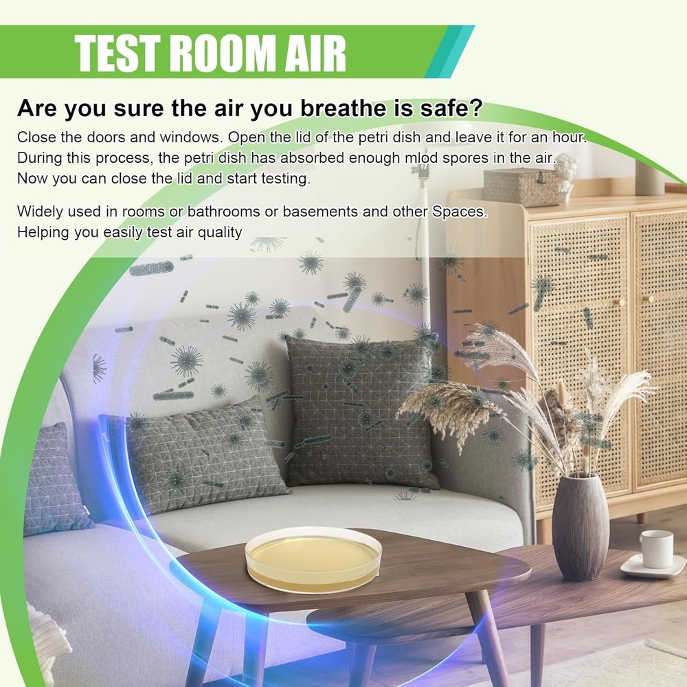 Comprehensive Home Mold Kit - 6 Easy Tests with Identification Guide