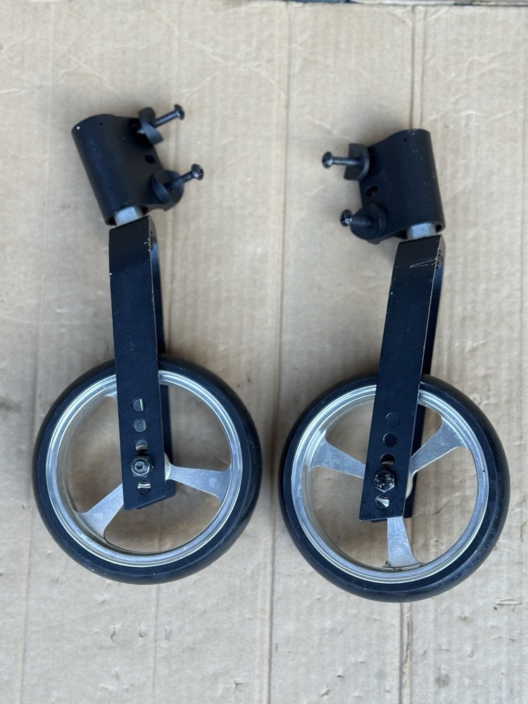 Pair KI Mobility Catalyst, 5VX Wheelchair 6” Caster Wheels & 10.5” Fork