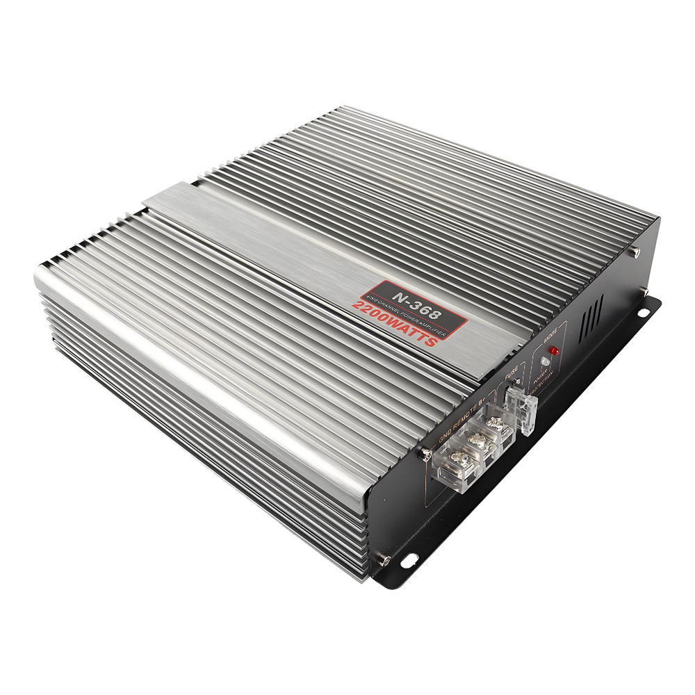 A/B class 2200W 2-Channel Power Amplifier for Car Audio Speaker Amp Systems