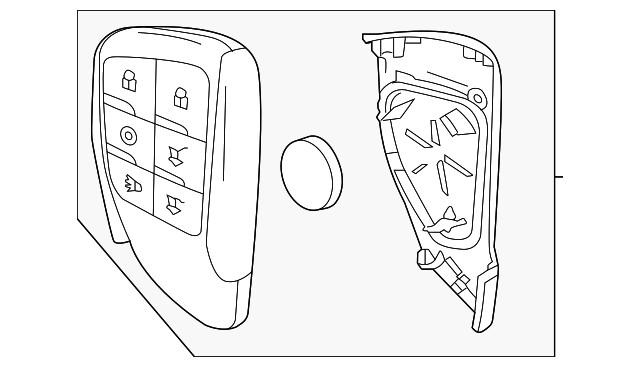 Genuine GM Keyless Entry Transmitter 13548434