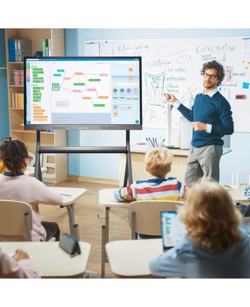 Smart Board, 55'' 4K UHD Smart Whiteboard, Touch Screen Electronic Whiteboard...