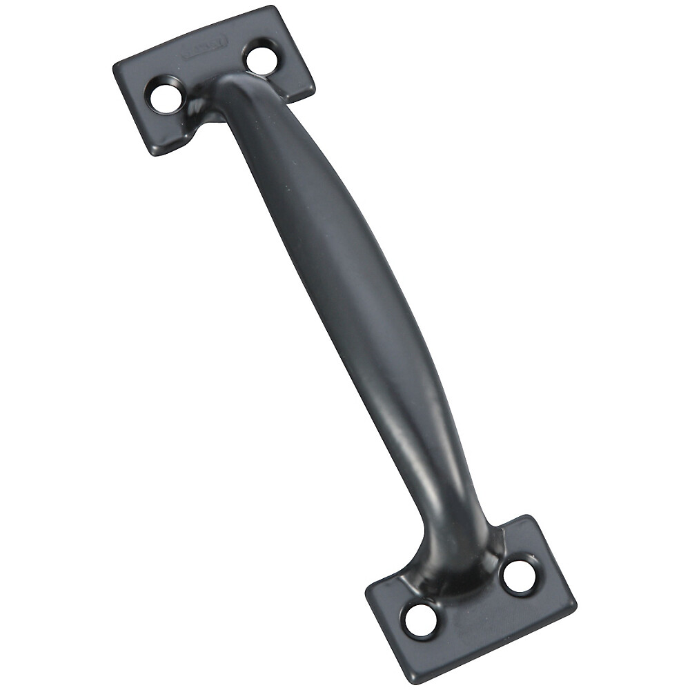 Gate Handle Pull Black Rolled Steel. 6.5 in long