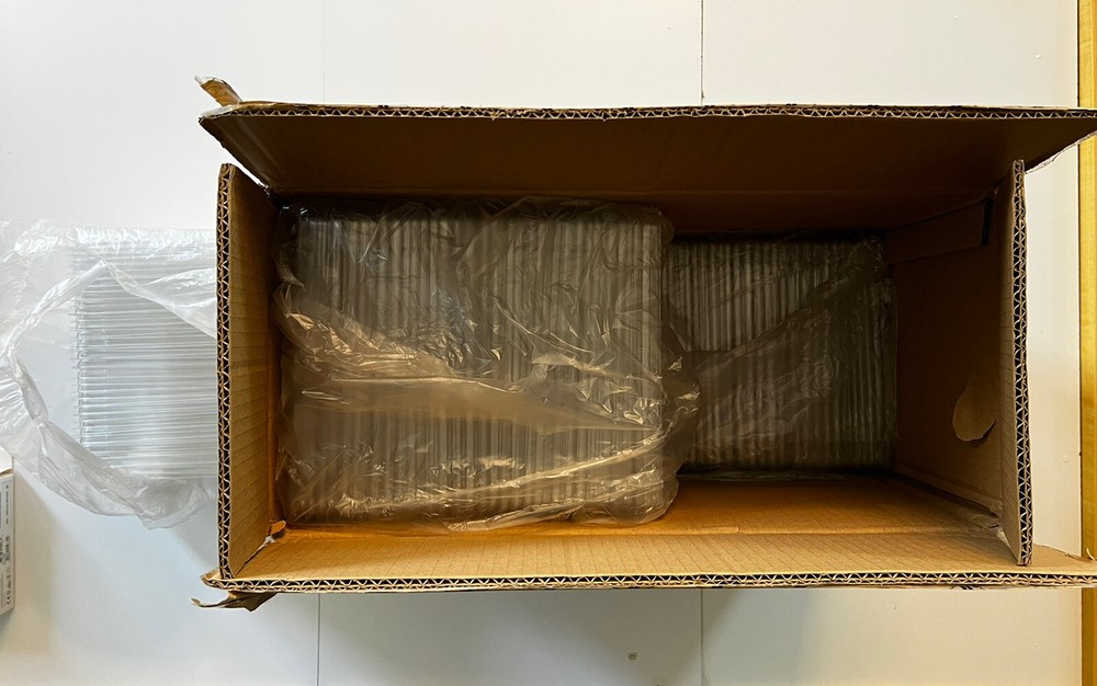 Cafe Vision Rectangle Clear Plastic Lids