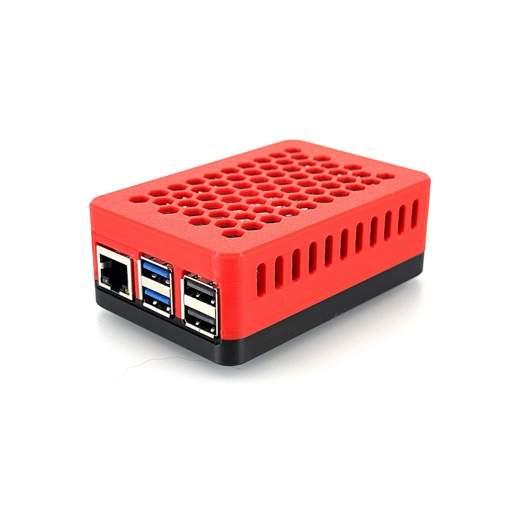 Raspberry Pi 5 Case for Official Raspberry Pi M.2 Hat+, Custom 3D-Printed