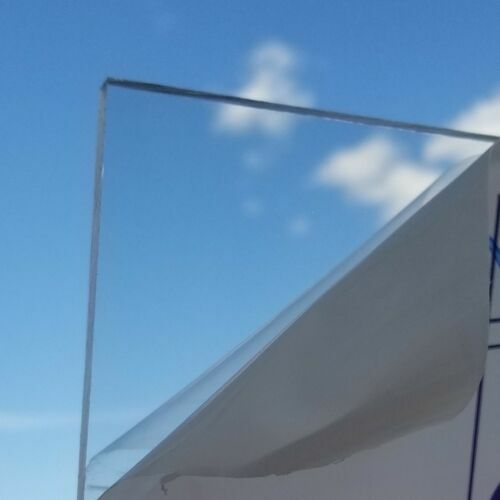 GP Polycarbonate Plastic Sheet-1/4" thick (6mm)-Clear-4" x 4"