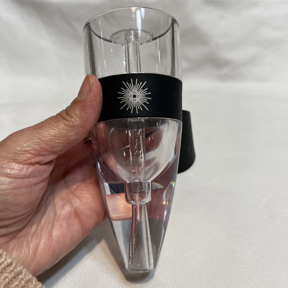 VinLuxe PRO Wine Aerator Diffuser Pourer Decanter with Carrying Case Black