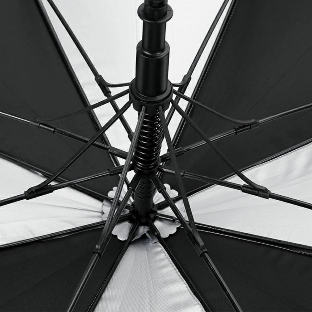 ROYMADE Automatic Open Golf Umbrella Oversize Double Canopy White+Black
