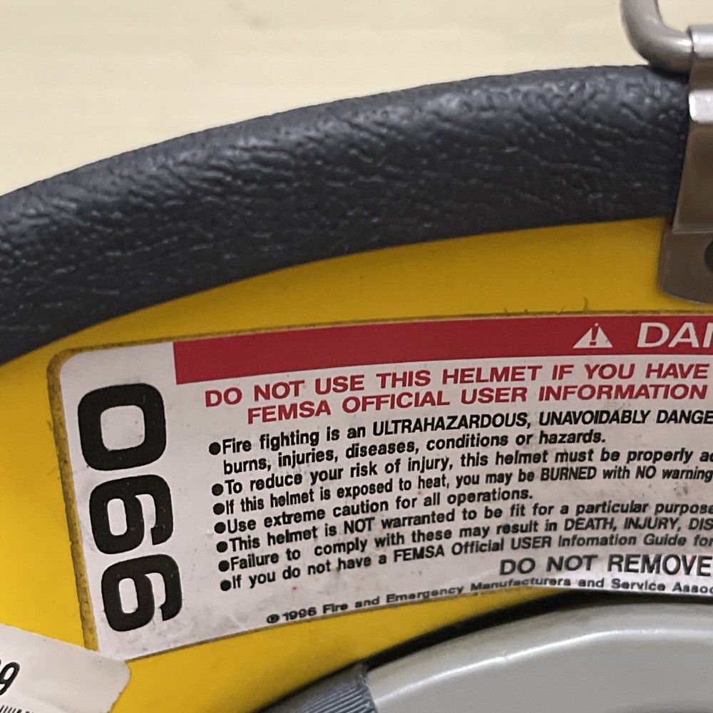 CAIRNS MODEL 990 FIREMAN'S HELMET, YELLOW With Face Shield