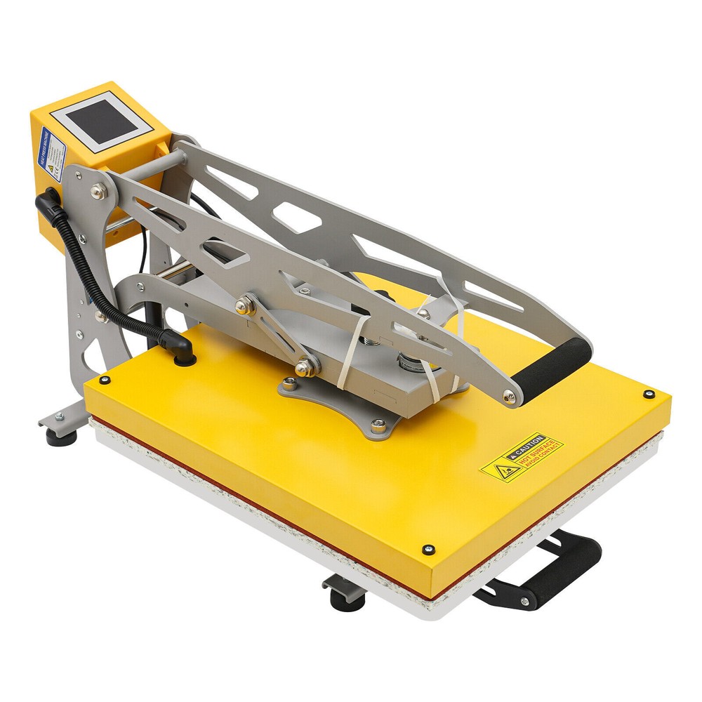 Heavy Duty Clamshell Semi-Auto Heat Press Machine with Slide Out Function