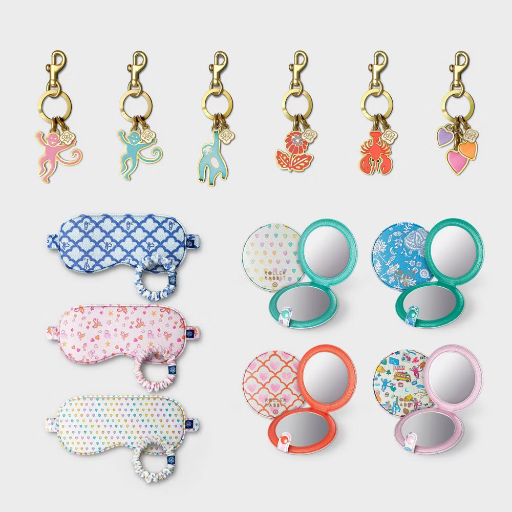 Roller Rabbit Target Store Exclusive Mystery Box Sleeping Mask & Scrunchie Blue