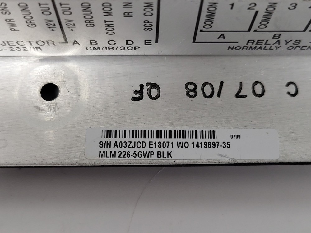 Extron MLC 226 IP MediaLink Controller Panel with DVD & VCR Controls