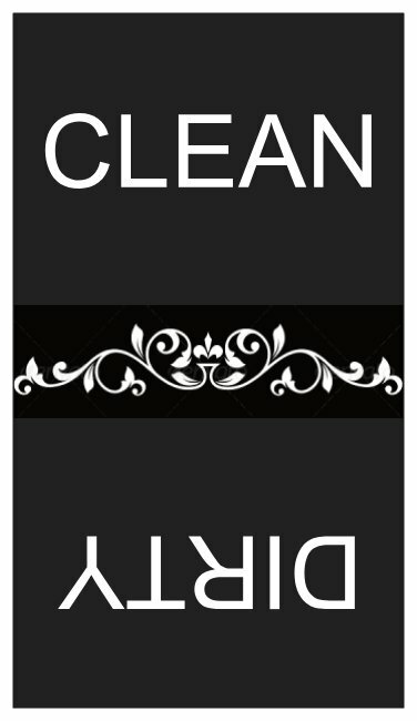 Dishwasher Magnet - Clean/Dirty (black)