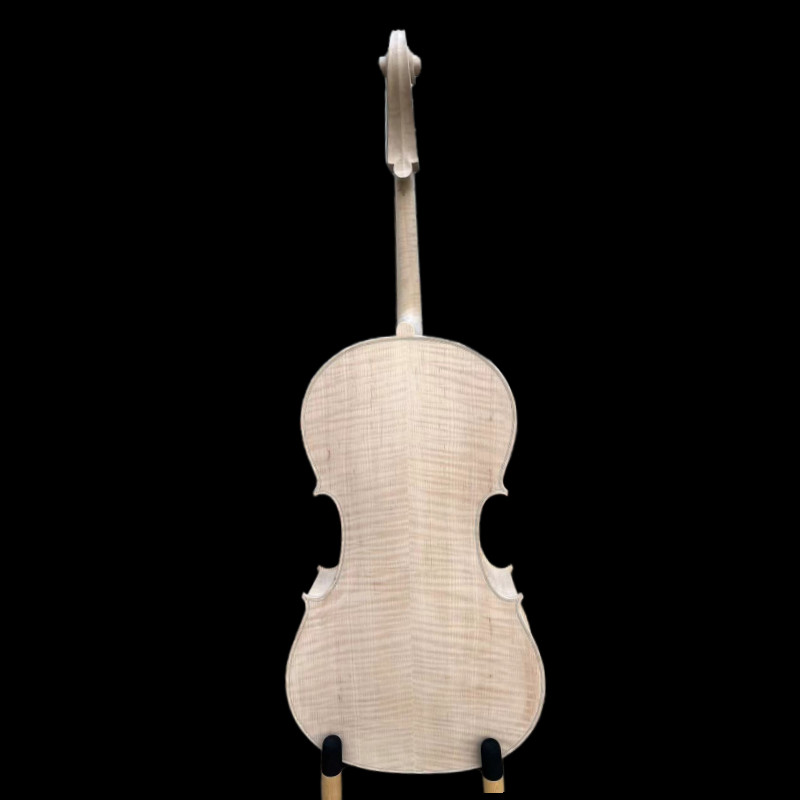 Professional Hand-Made song unfinished Cello 4/4 Solid maple back