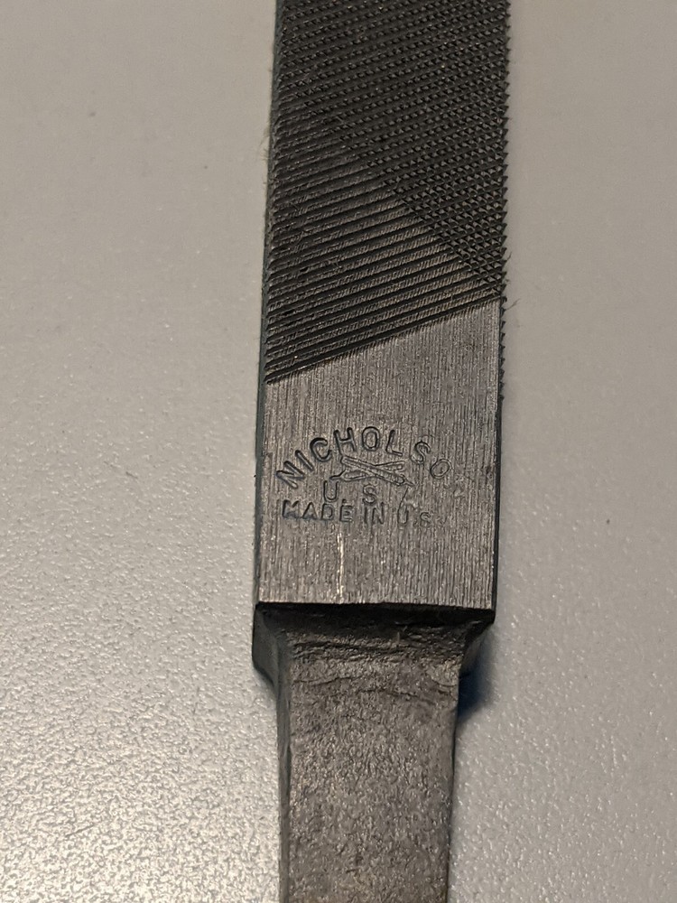 12" NICHOLSON SQUARE SMOOTH FILE USA