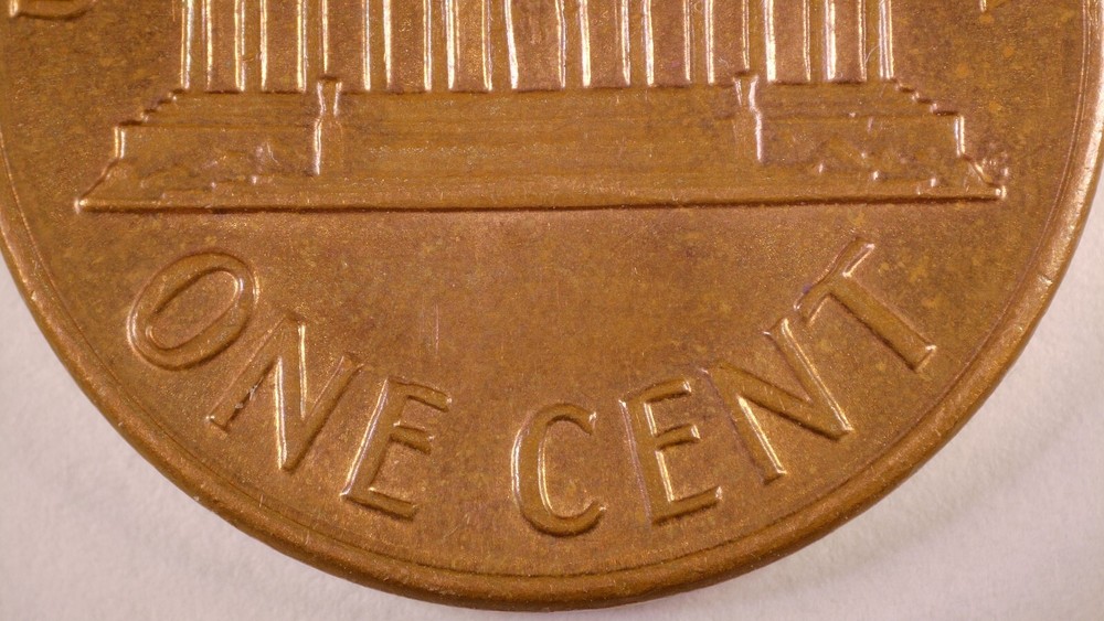 1971 S Lincoln Cent S over S TONED