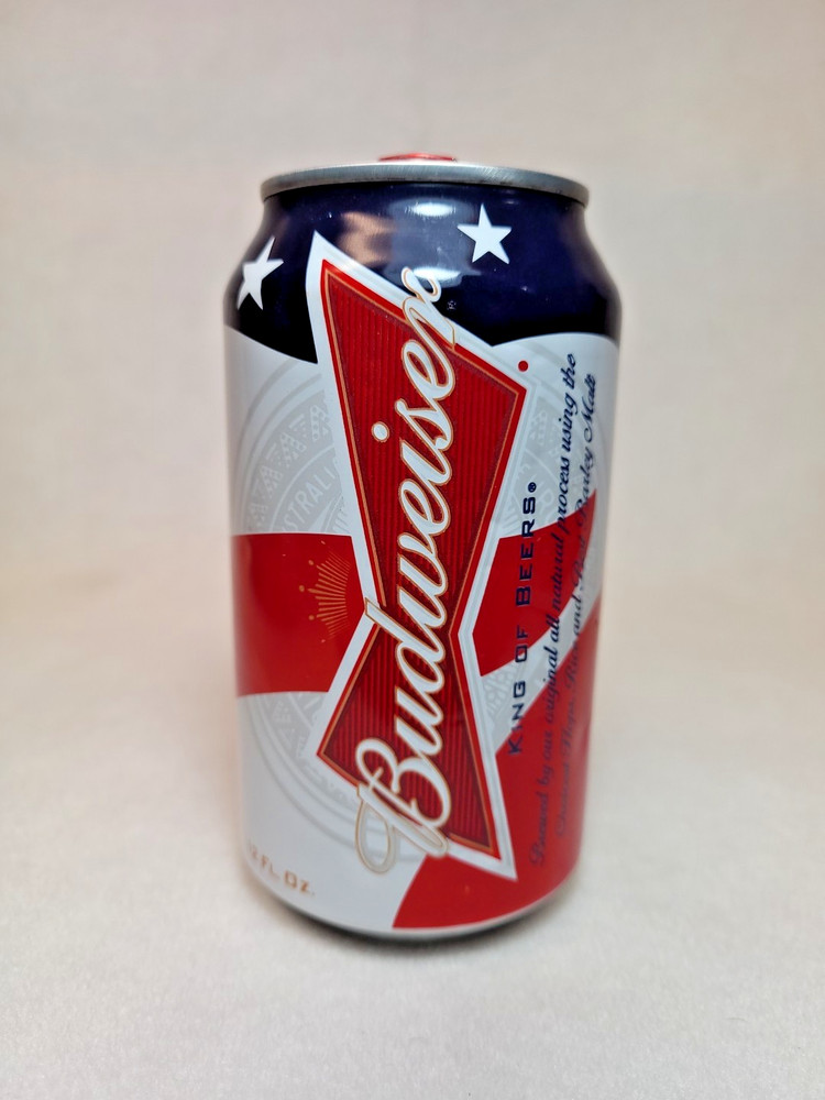 American Flag Budweiser 12oz Can - 2011? Red Tab