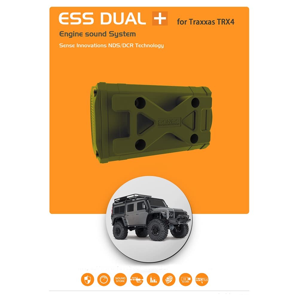 ESS Dual Engine Sound Simulator System for Axial Dual+Engine, Black
