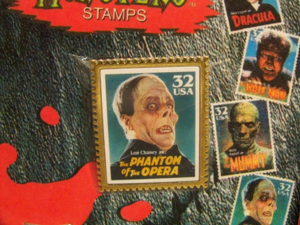 PHANTOM WOLF MAN MUMMY USPS Hat Pins or Tie Tacs